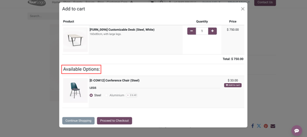 How to Manage Upsell and Cross-sell In Odoo17 Optional Product in Odoo