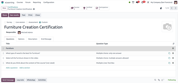 E-Learning Module In Odoo17 Elearning Module Management in Odoo