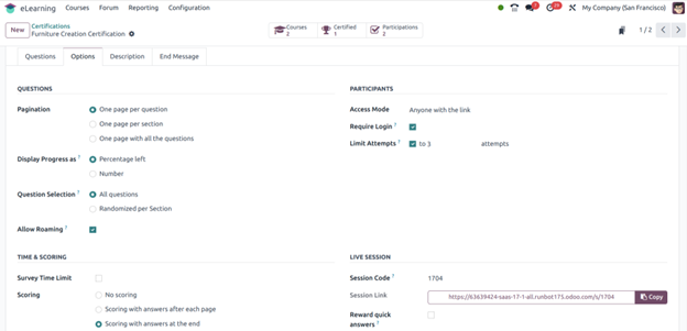 E-Learning Module In Odoo17 Elearning Module Management in Odoo