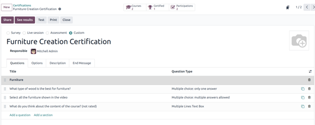 E-Learning Module In Odoo17 Elearning Module Management in Odoo