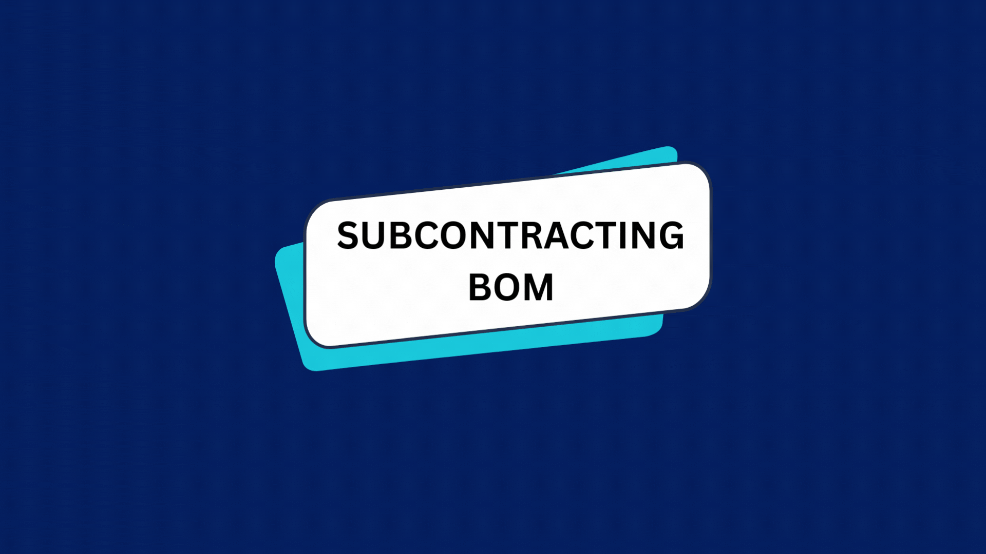Subcontracting BOM in ERPNext