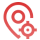 Location based tracking icon Location based tracking icon