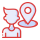 Salesman Tracking Icon Salesman Tracking Icon