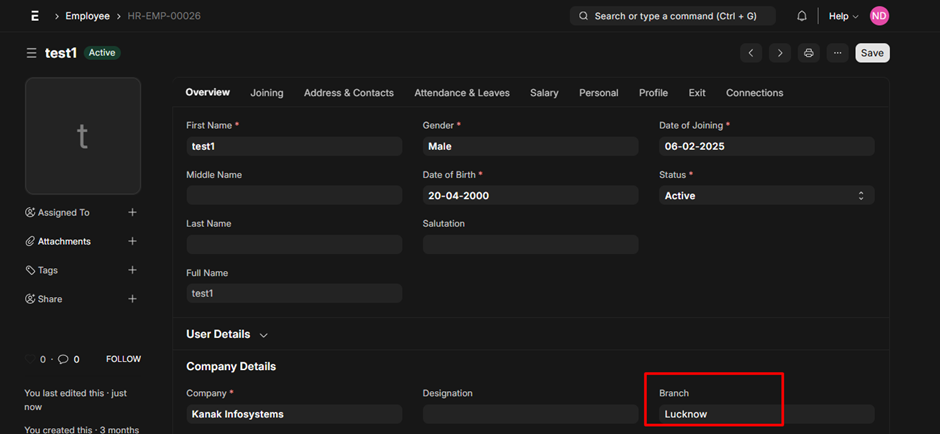 Dashboard showing Employee details in erpnext Dashboard showing Employee details in erpnext