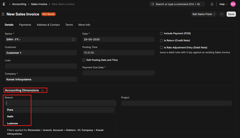 Sales Invoice Dashboard in ERPNext Sales Invoice Dashboard in ERPNext