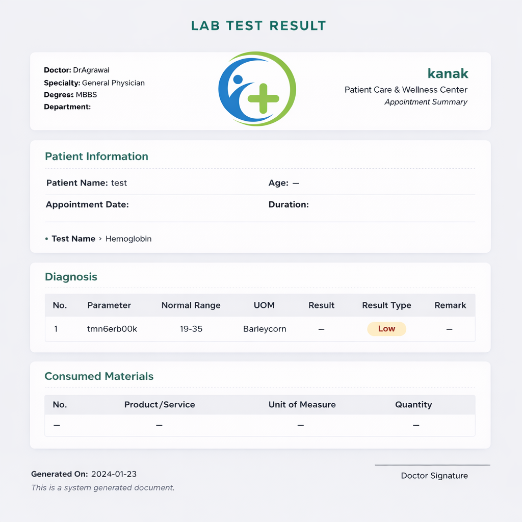 Lab Management For frappe
