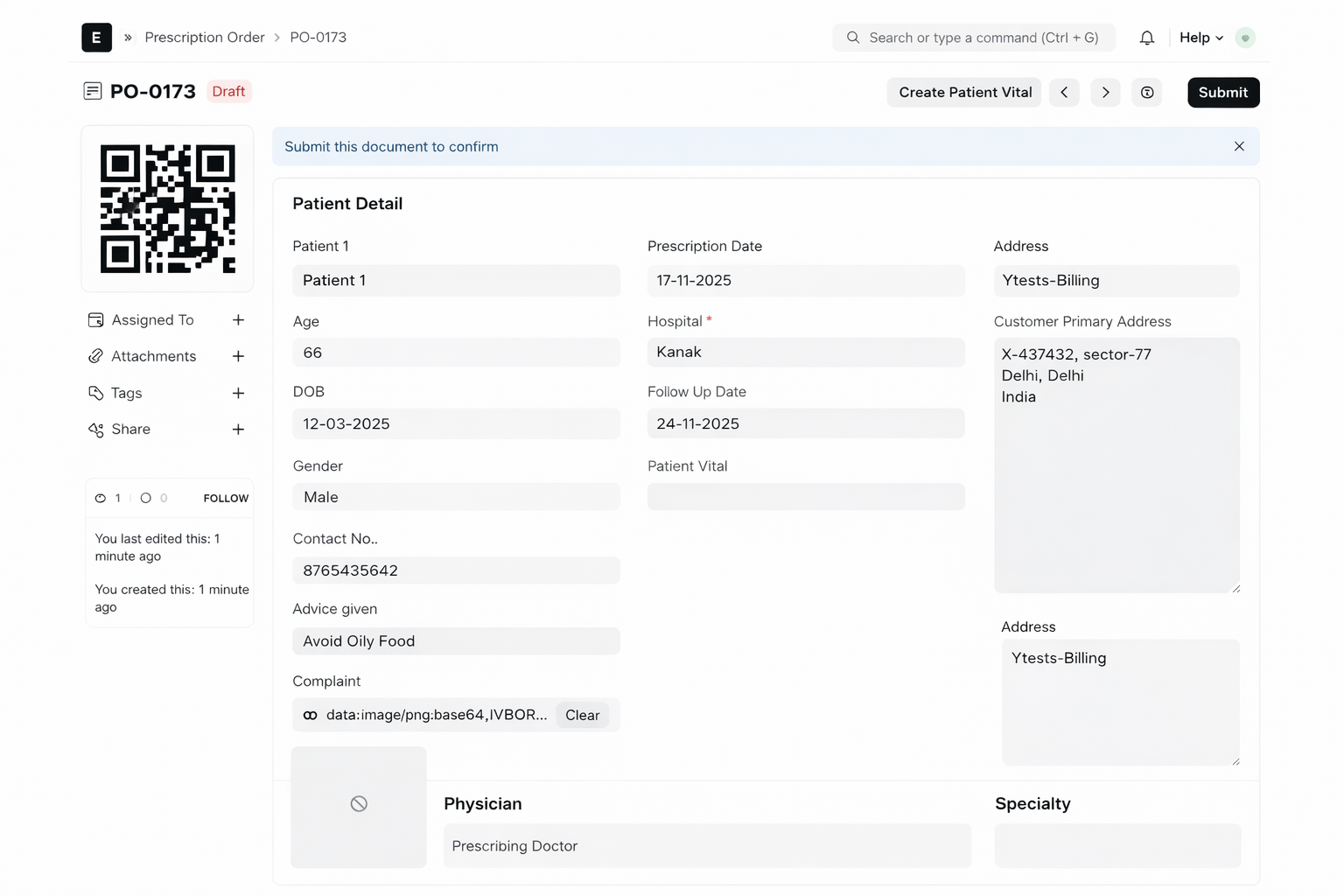 Prescription Management System