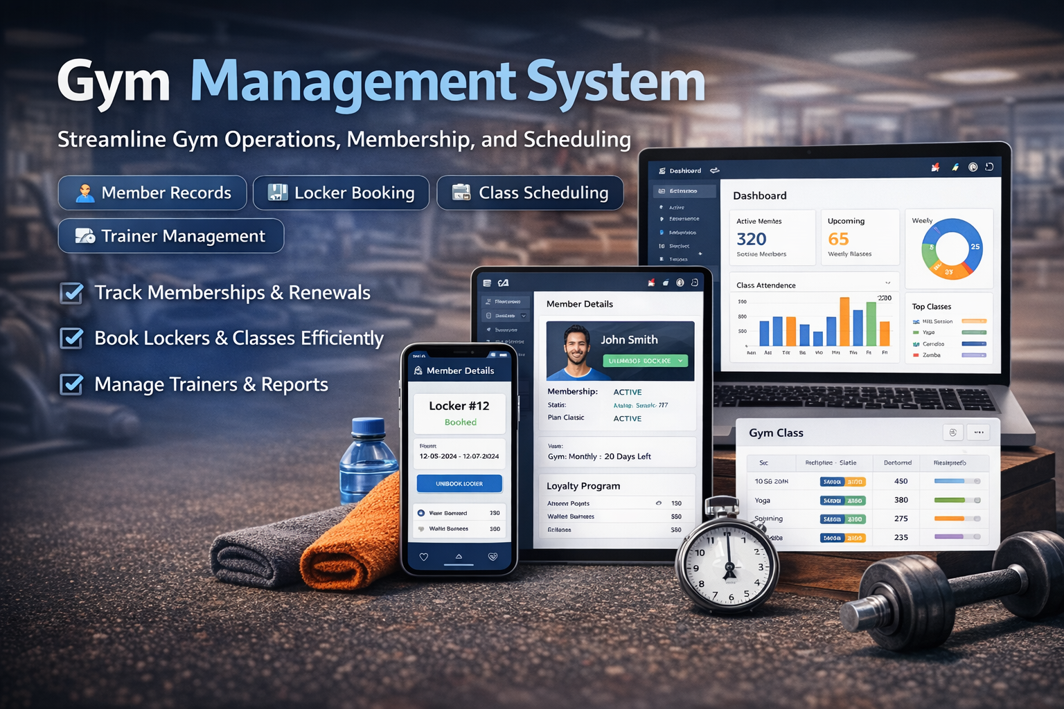Gym management for Frappe