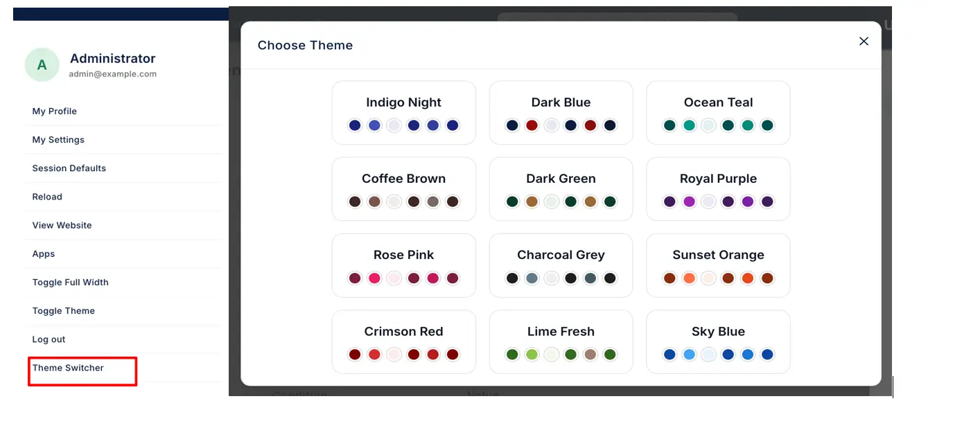 Frappe Theme Switcher