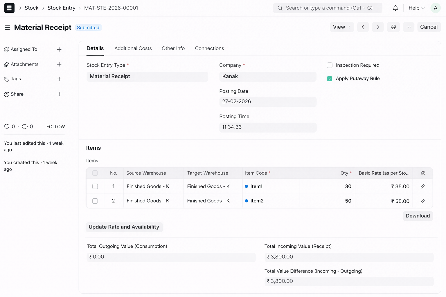 Multi-Location Inventory View