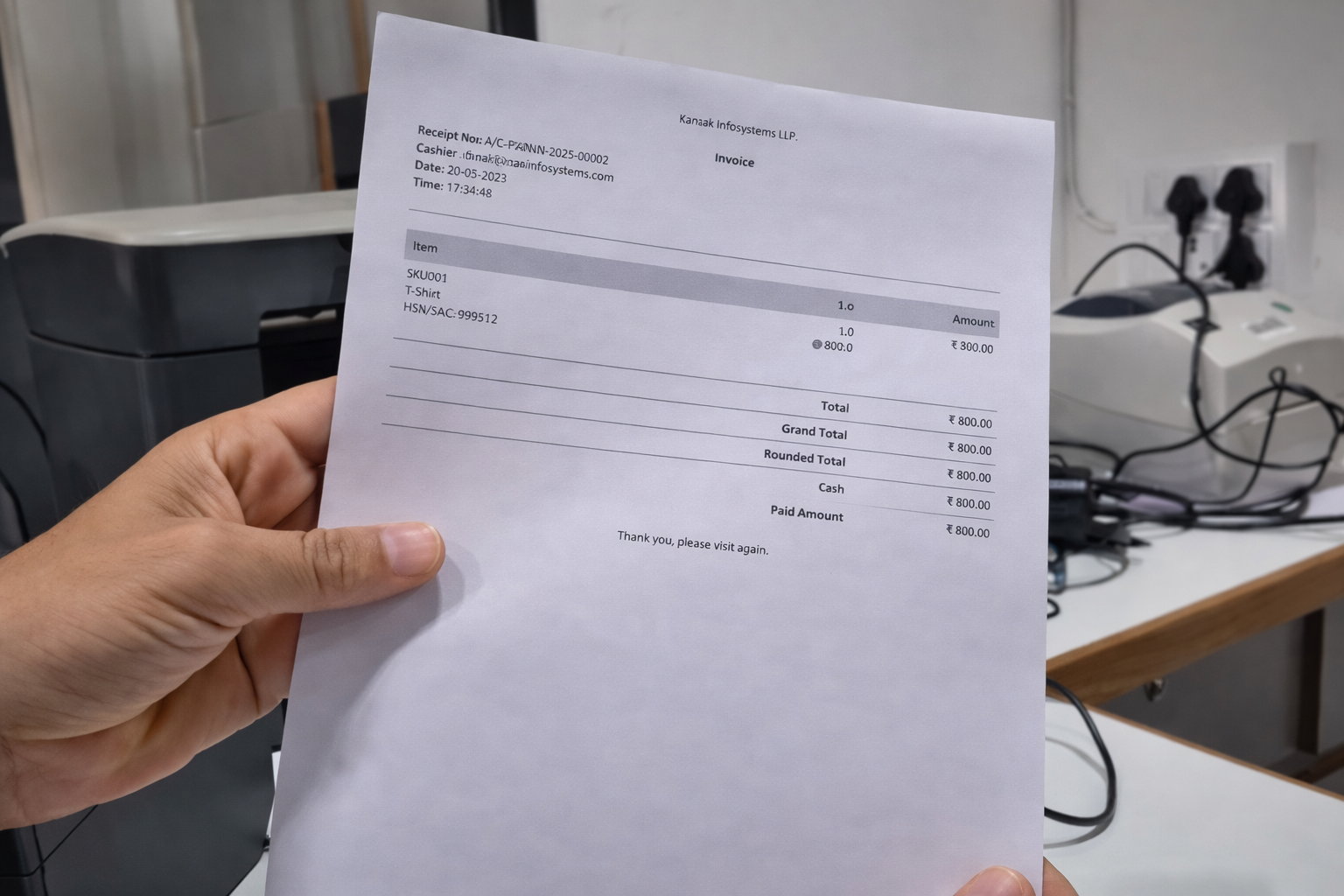 Add and manage printer details in system