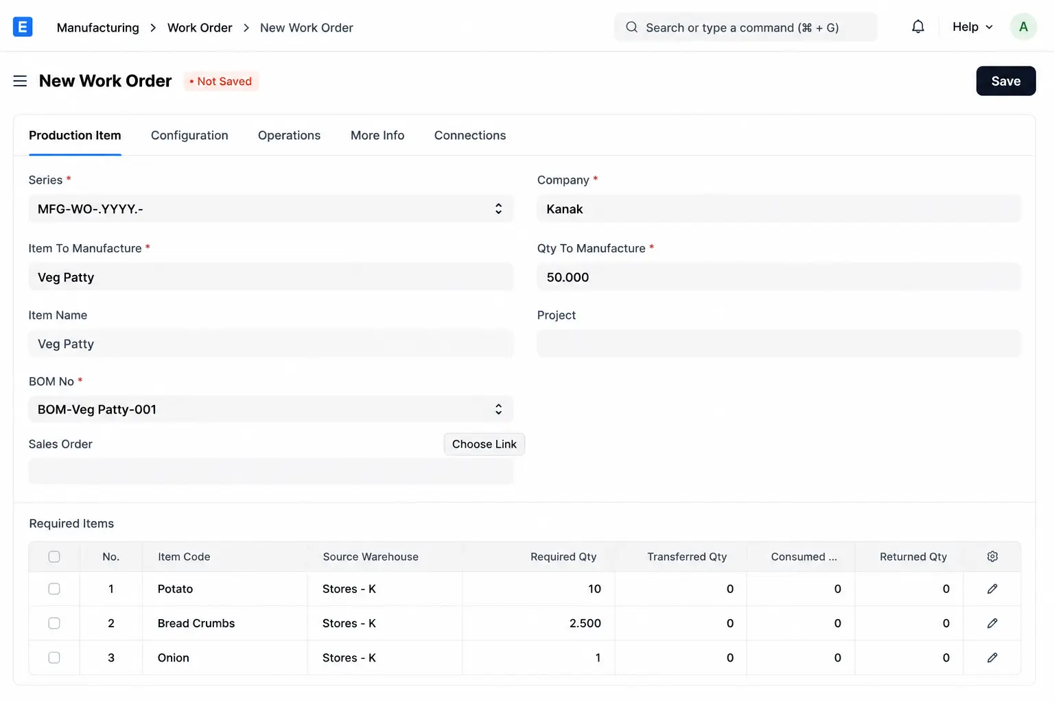 ERPNext Restaurant Management