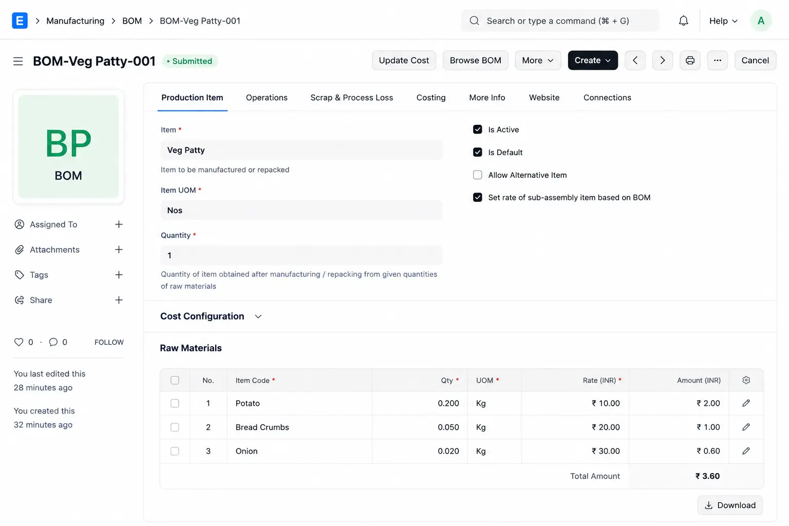 ERPNext Restaurant Management