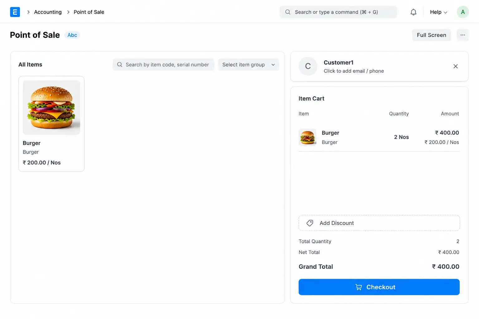 ERPNext Restaurant Management