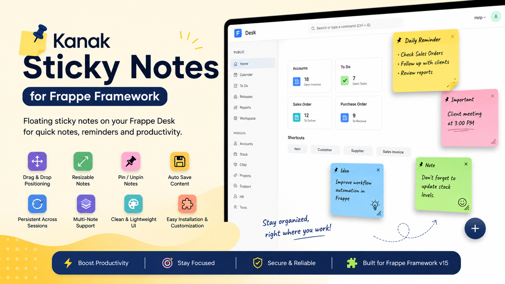 Kanak Sticky Notes