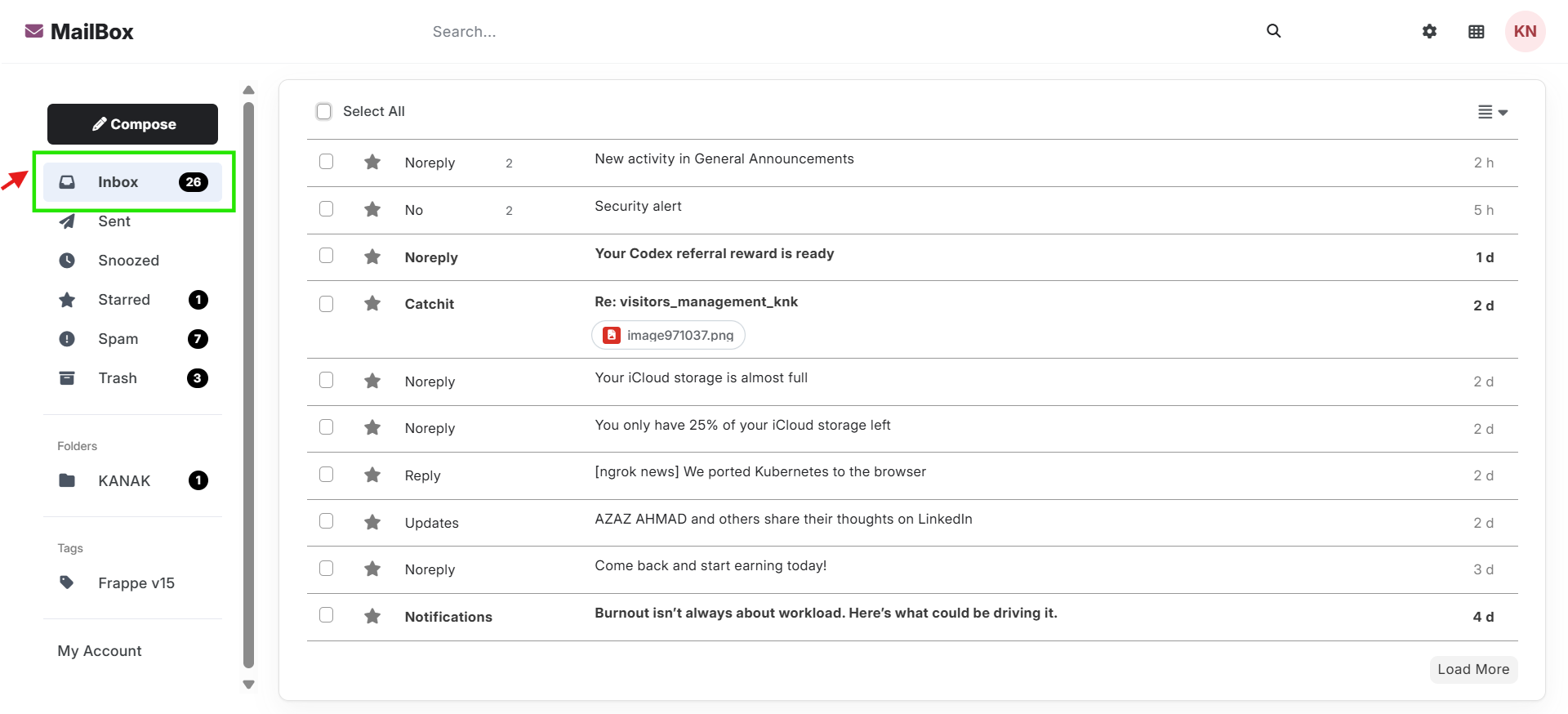  Manage Emails from the Inbox
