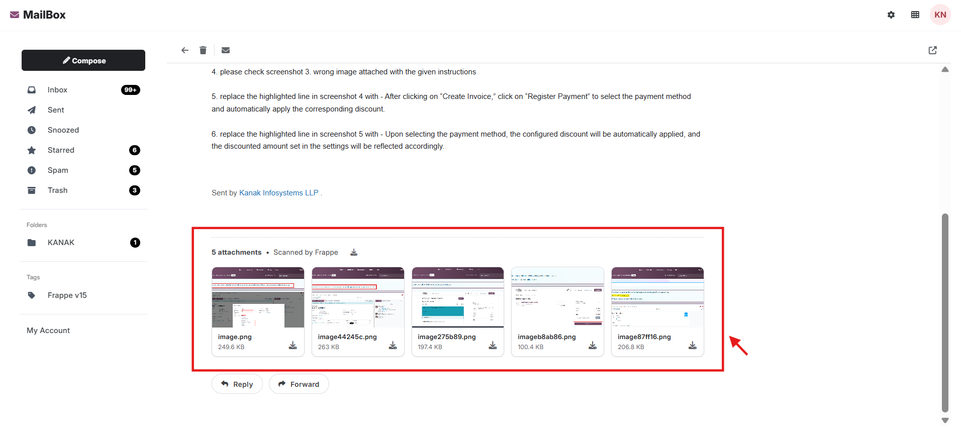  Manage Emails from the Inbox