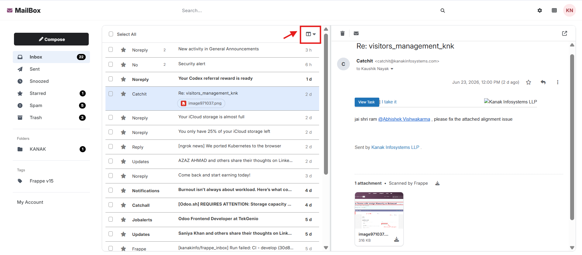  Manage Emails from the Inbox
