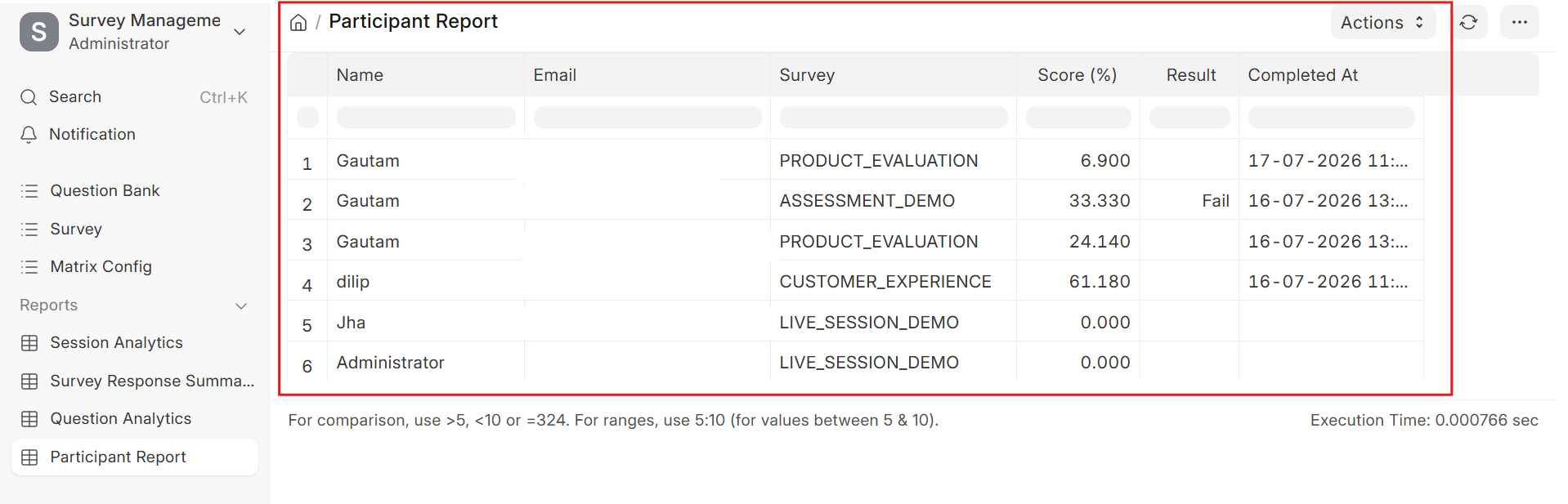 Frappe Survey Management