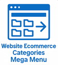 Website Ecommerce Categories Mega Menu