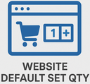 Website Default Set Qty