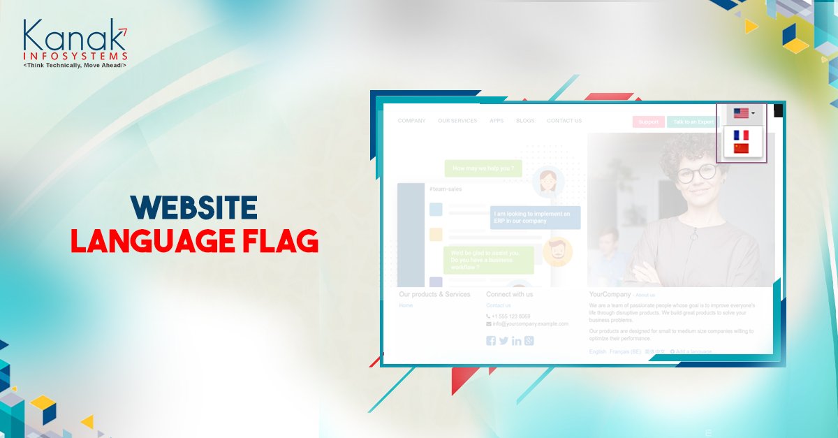 Website Language Flag