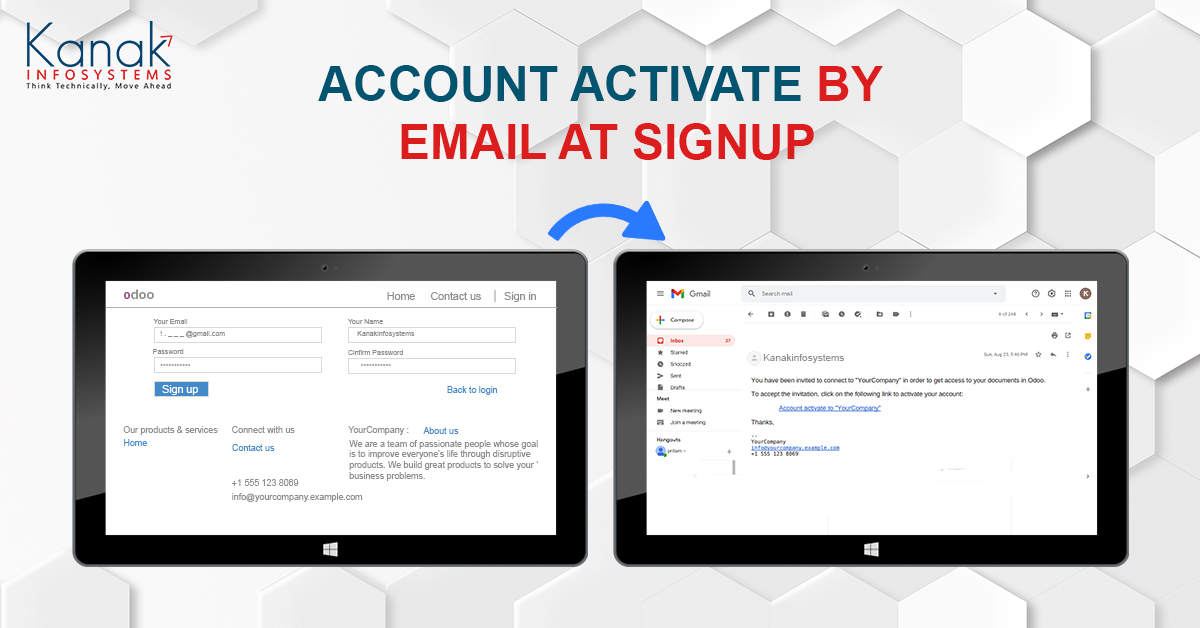 Account Activate by Email at Signup