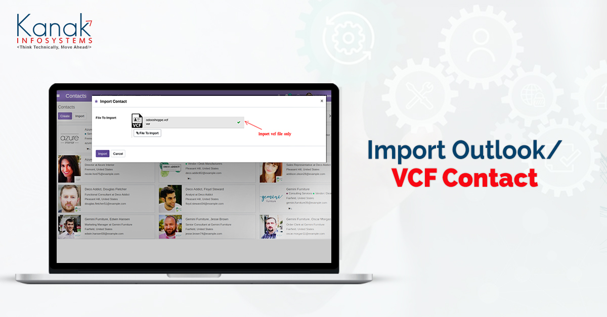 Import outlook/vcf Contact
