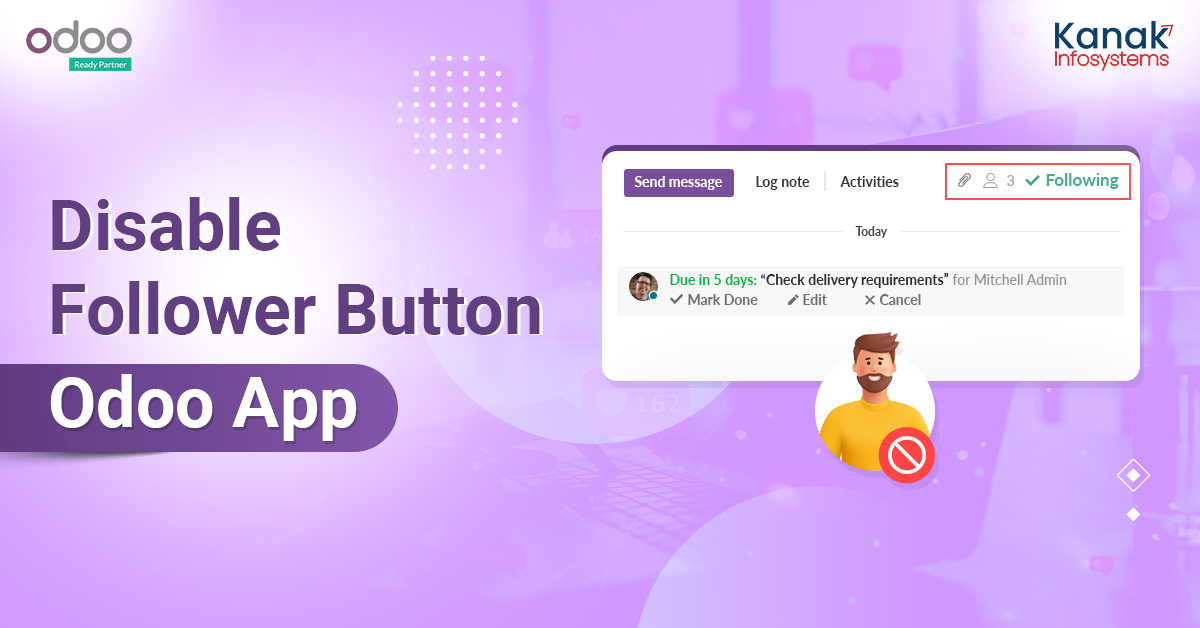  How to Disable Follower Button in Odoo