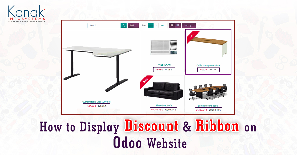 How To Display Discount & Ribbon On Odoo Website