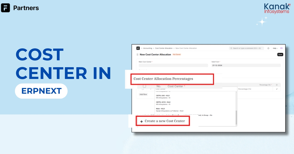 Cost Centers In ERPNext: A Comprehensive Guide