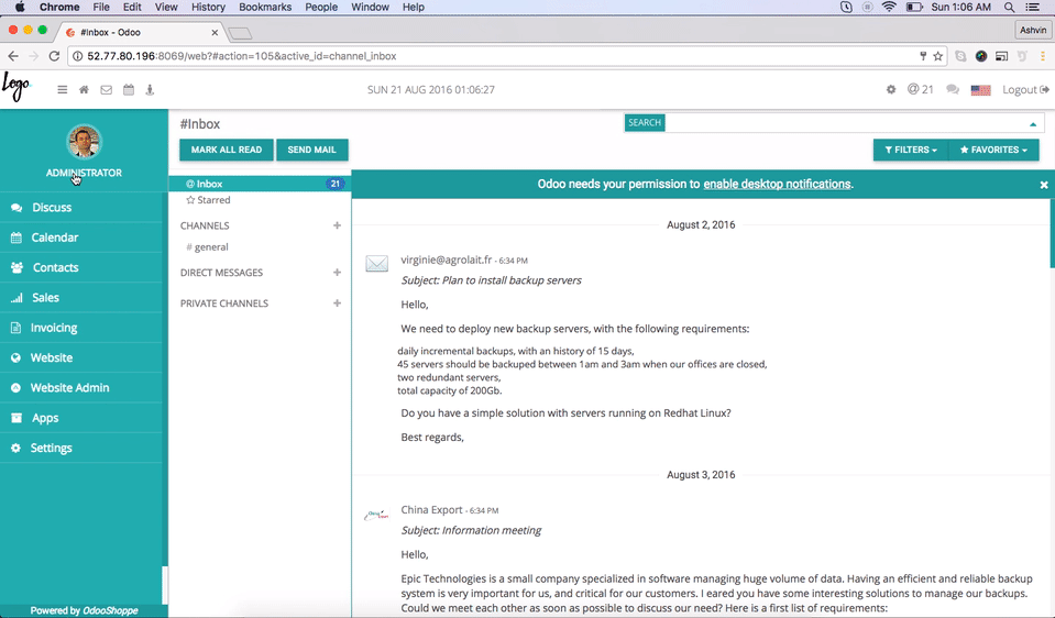 odoo ecommerce themes